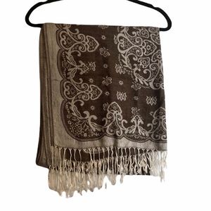 Brown and Cream Scarf